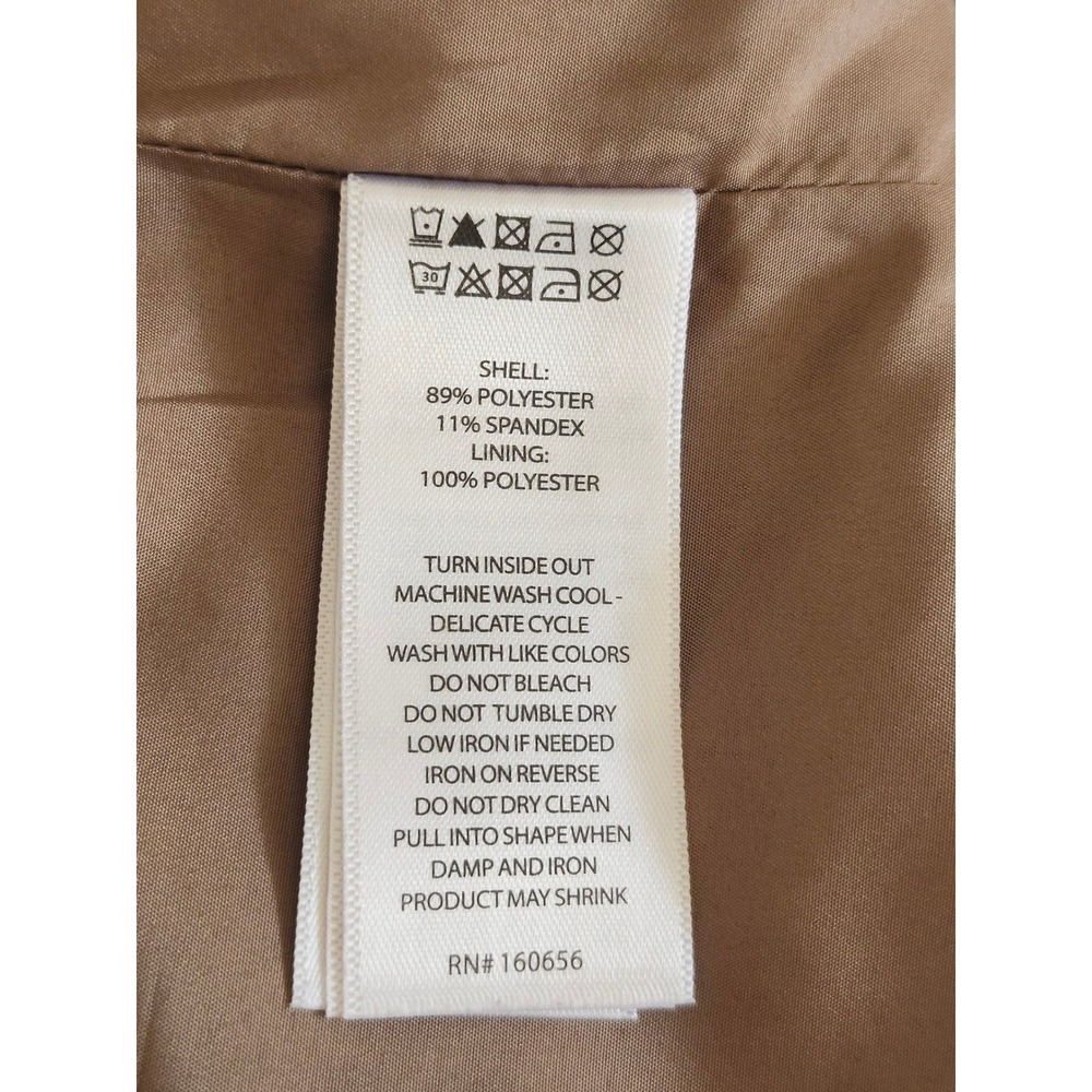 Sincerely Jules Taupe Button Front Tailored Cami Vest Top XL Quiet Luxury - Picture 9 of 11